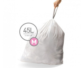 Мешки для мусора плотные с завязками 45л CW0261