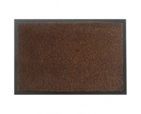 Коврик на резиновой основе с ворсом коричневый MOSS-Ch-90x120-BROWN