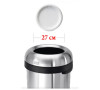 Урна открытая 80л матовая BULLET CW1469 фото - 3