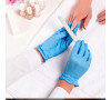 Перчатки нитриловые SKIN BLU 100 шт M Синие фото - 2